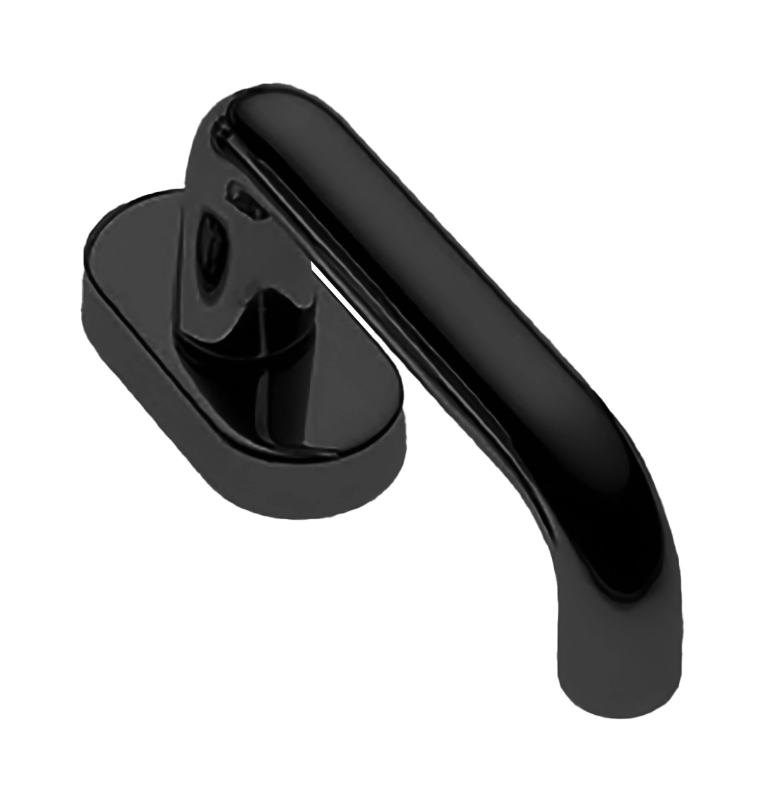 Ручка оконная IRIS W1 NERO, цвет - черный фото купить Курск