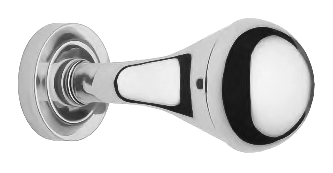 Поворотный кноб ART.402 CRO на круглой розетке с накладкой, цвет - хром фото купить Курск