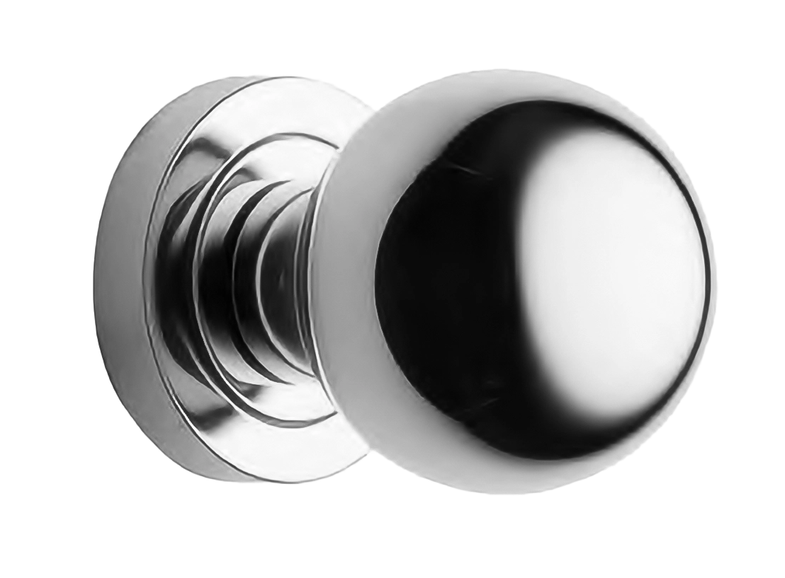 Поворотный кноб ART.430 CRO на круглой розетке с накладкой, цвет - хром фото купить Курск