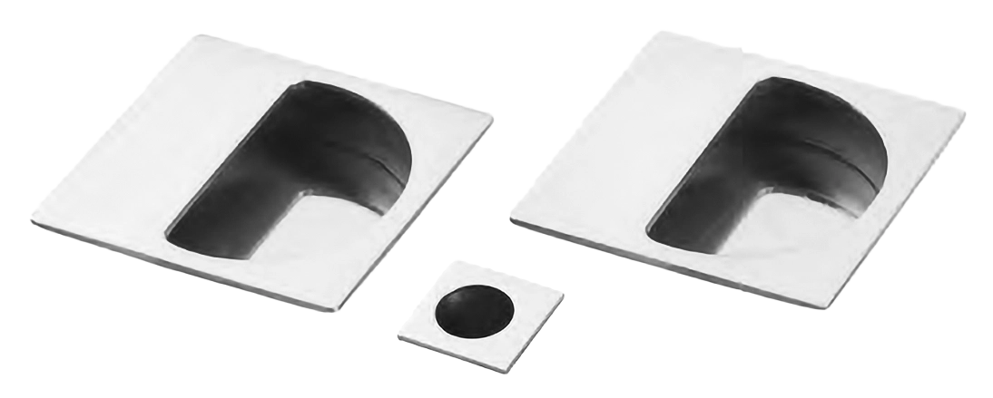 Ручки для раздвижной двери ART.72/Q CRO с пальчиковой ручкой и заверткой WC, цвет - хром фото купить Курск