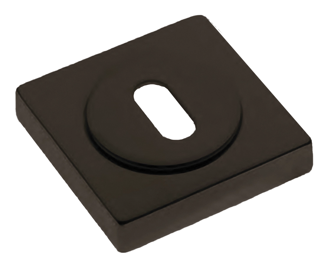 Накладка на ключевой цилиндр LUX-FK-S2 ANT на квадратной розетке под ключ буратино, цвет - антрацит фото купить Курск