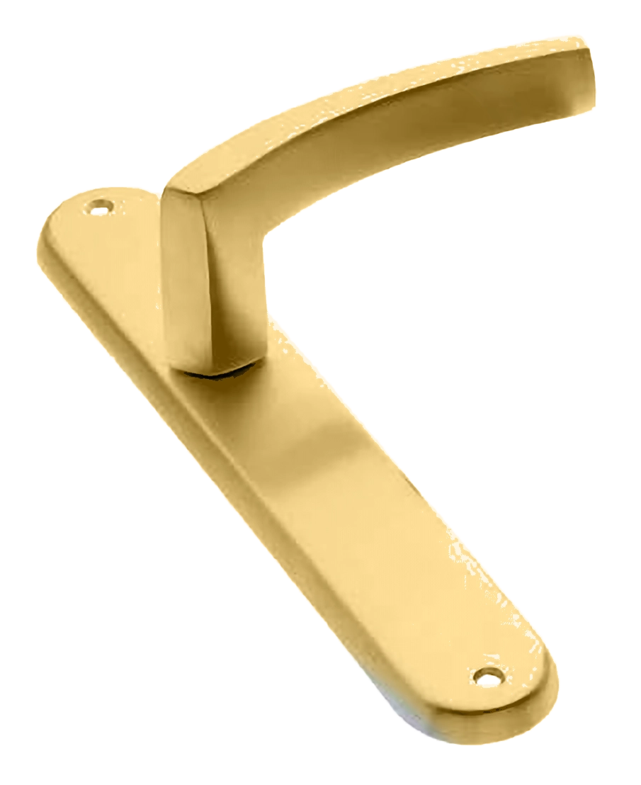 Ручка дверная на планке WIND PL OSA, цвет матовое золото, латунь фото купить в Курске