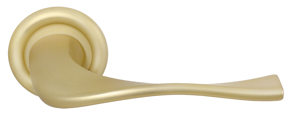 Ручка дверная SKYSCRAPER R7 AH на круглой розетке, цвет Осенний мёд/Autumn Honey фото купить Курск