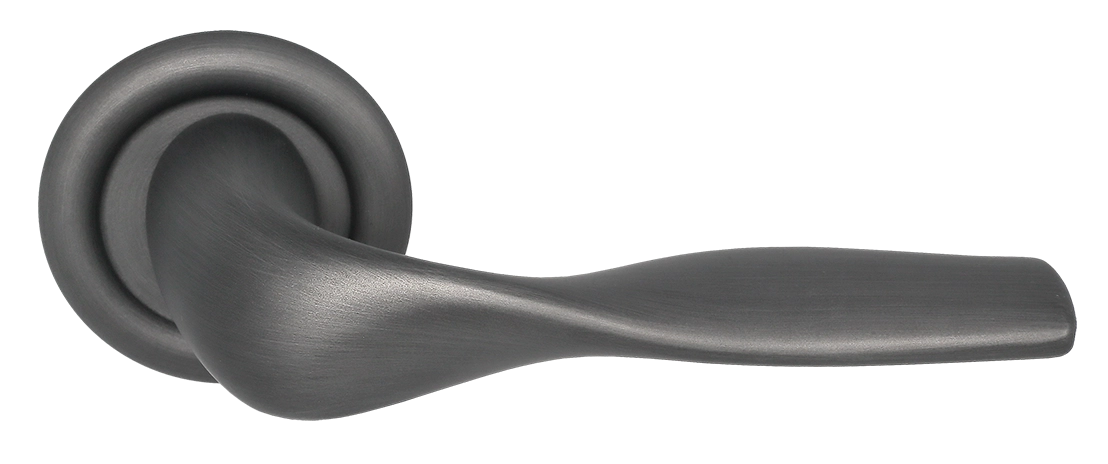 Ручка дверная LVB R7 SST на круглой розетке, цвет Летняя гроза/Summer Storm фото купить Курск