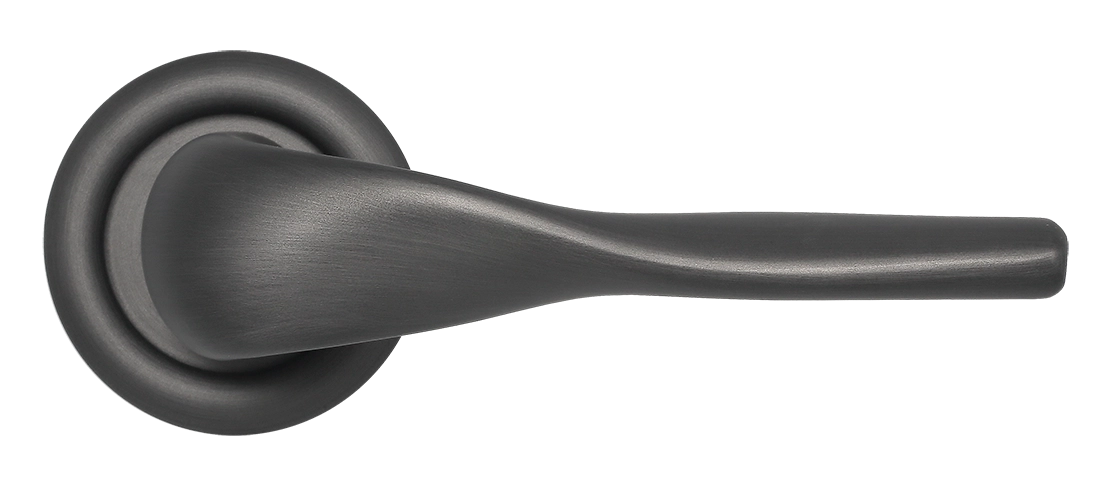 Ручка дверная LVB R7 SST на круглой розетке, цвет Летняя гроза/Summer Storm фото купить в Курске