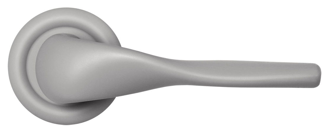 Ручка дверная LVB R7 SMI на круглой розетке, цвет Весенняя дымка/Spring Mist фото купить в Курске