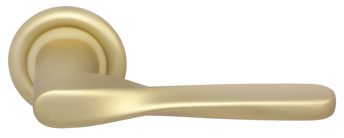 Ручка дверная THE OLYMPICS R7 AH на круглой розетке, цвет Осенний мёд/Autumn Honey фото купить Курск