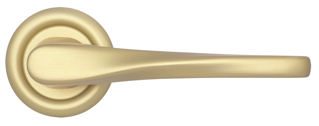 Ручка дверная THE OLYMPICS R7 AH на круглой розетке, цвет Осенний мёд/Autumn Honey фото купить в Курске