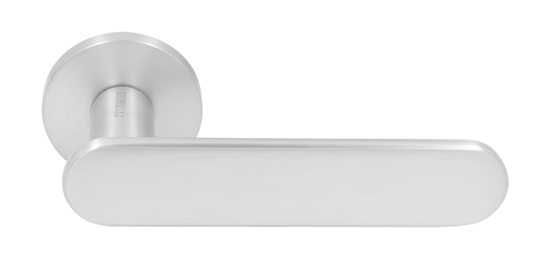 Ручка дверная MH-65-R6 SEMPIONE SC на круглой розетке, цвет матовый хром фото купить Курск