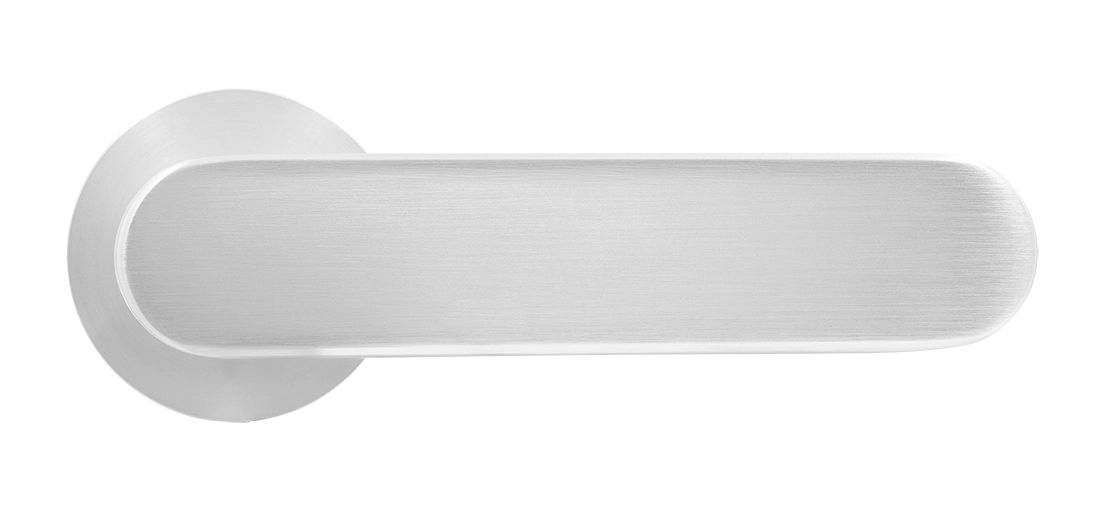 Ручка дверная MH-65-R6 SEMPIONE SC на круглой розетке, цвет матовый хром фото купить в Курске