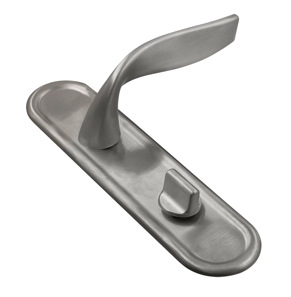 Ручка дверная SKYSCRAPER PLR WC WF на планке под сантехническую завертку, цвет Зимняя стужа/Winter Frost фото купить Курск