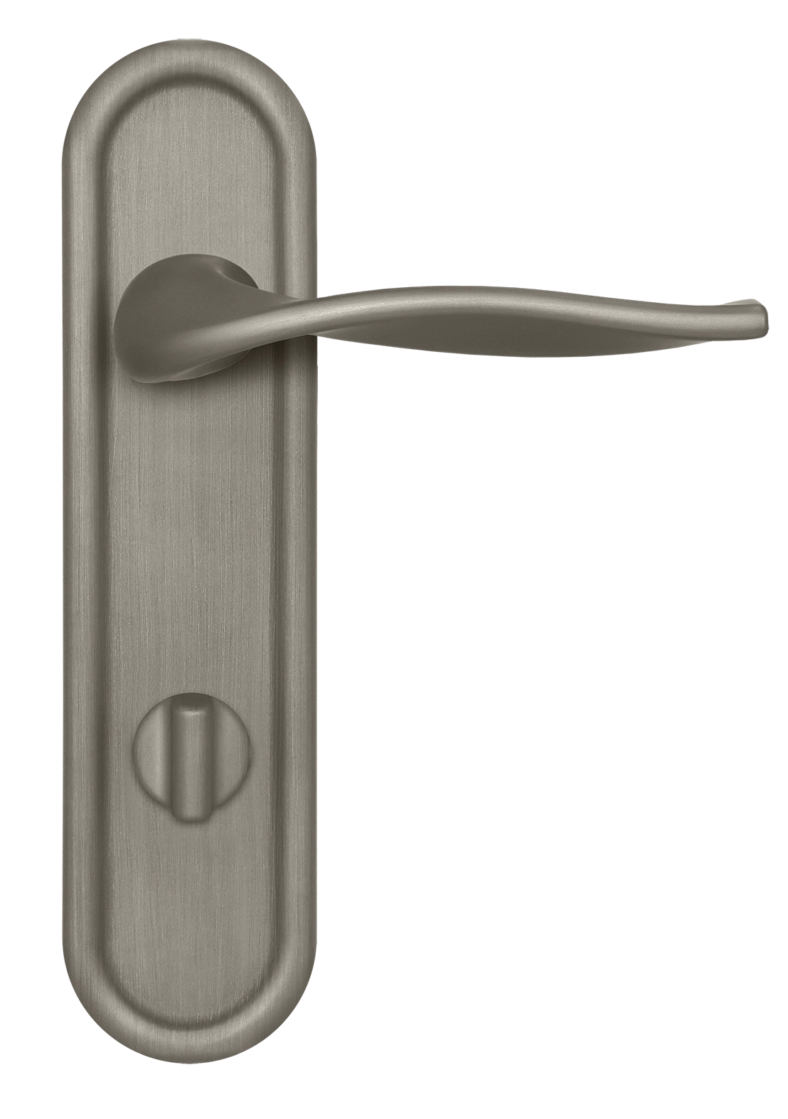 Ручка дверная SKYSCRAPER PLR WC SMI на планке под сантехническую завертку, цвет Весенняя дымка/Spring Mist фото купить в Курске