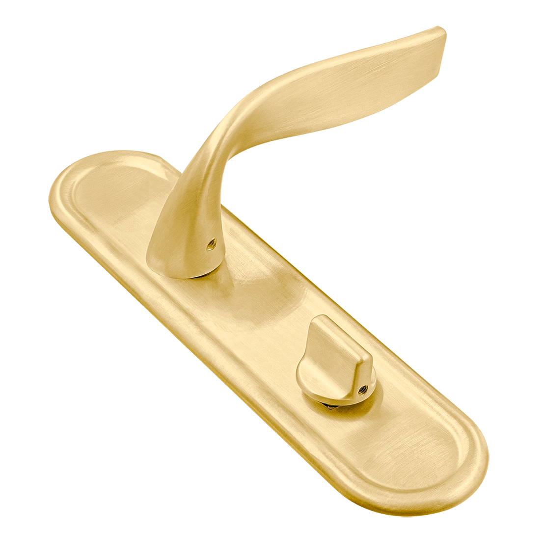 Ручка дверная SKYSCRAPER PLR WC AH на планке под сантехническую завертку, цвет Осенний мёд/Autumn Honey фото купить Курск