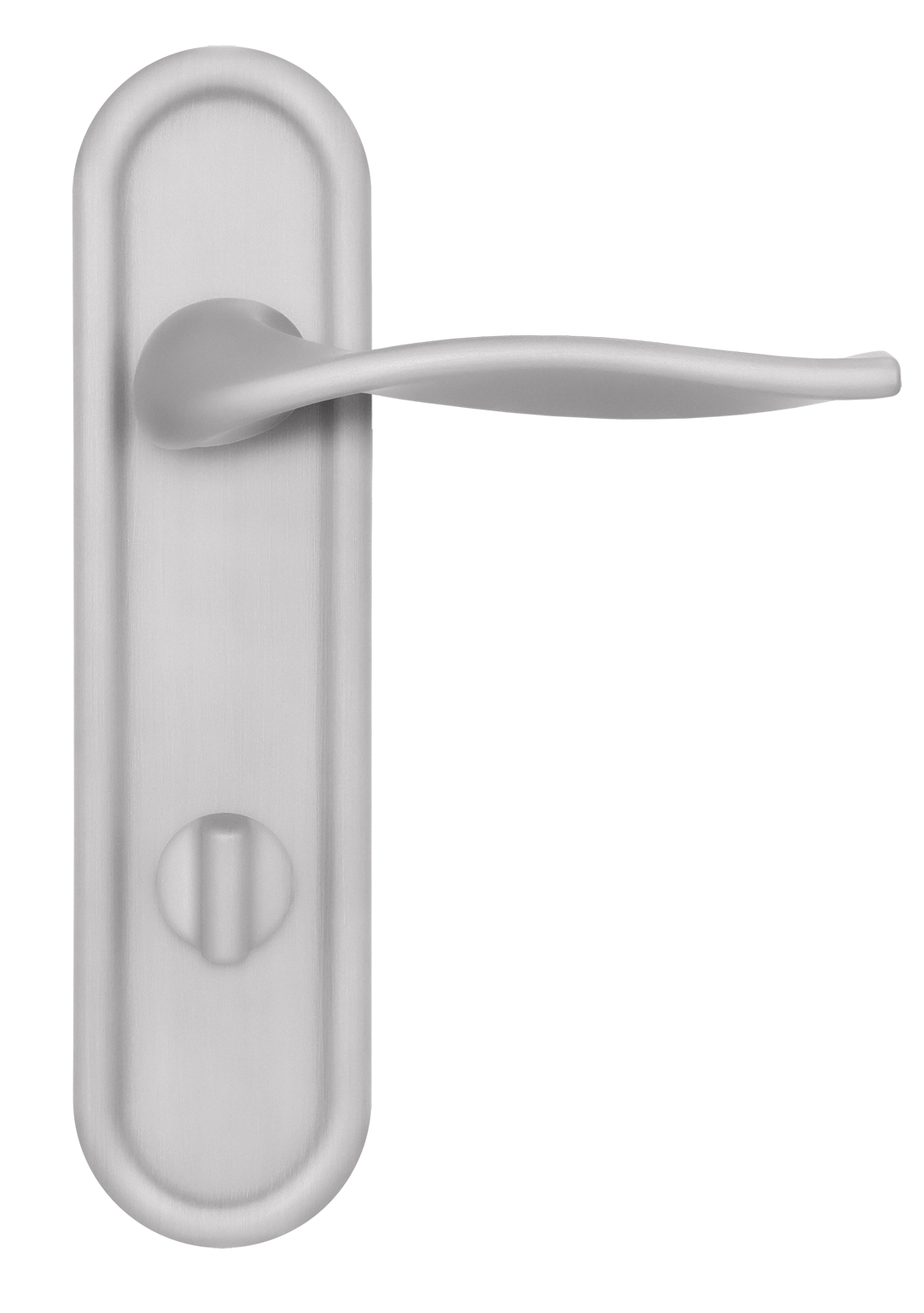 Ручка дверная SKYSCRAPER PLR WC SSW на планке под сантехническую завертку, цвет Стокгольмский снегопад/Stockholm Snowfall фото купить в Курске