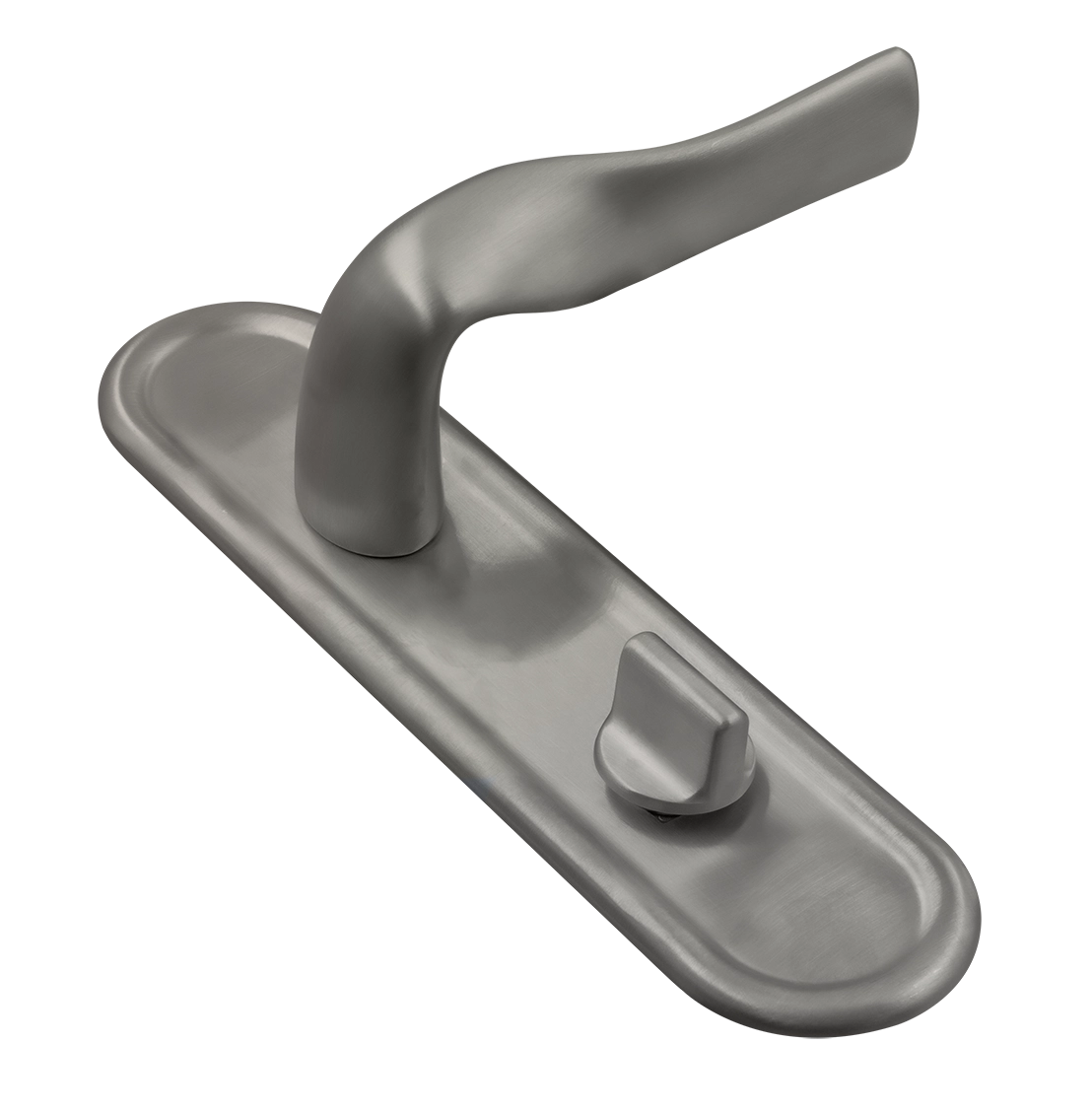 Ручка дверная LVB PLR WC WF на планке под сантехническую завертку, цвет Зимняя стужа/Winter Frost фото купить Курск