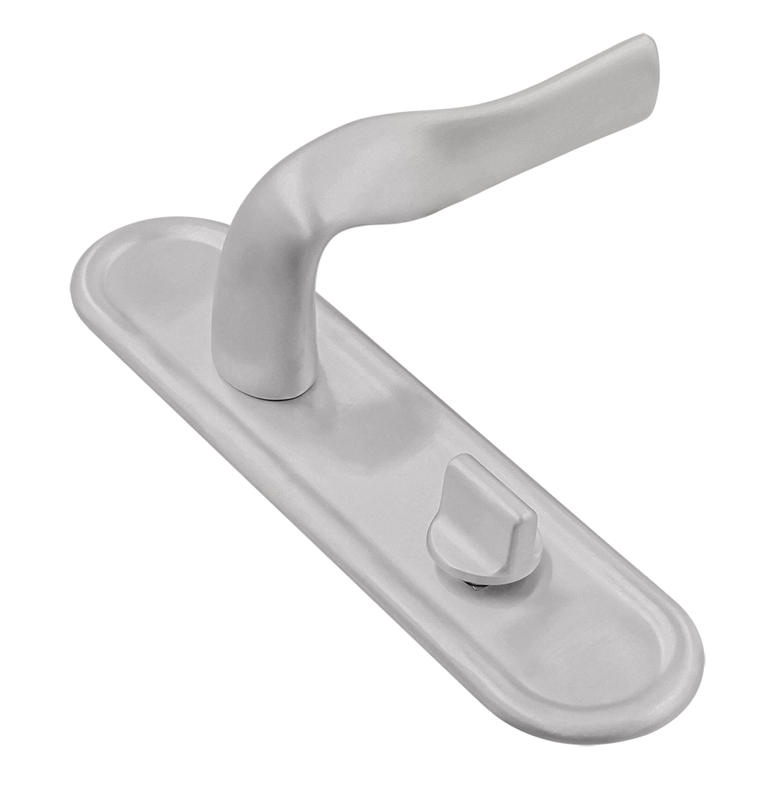 Ручка дверная LVB PLR WC SSW на планке под сантехническую завертку, цвет Стокгольмский снегопад/Stockholm Snowfall фото купить Курск