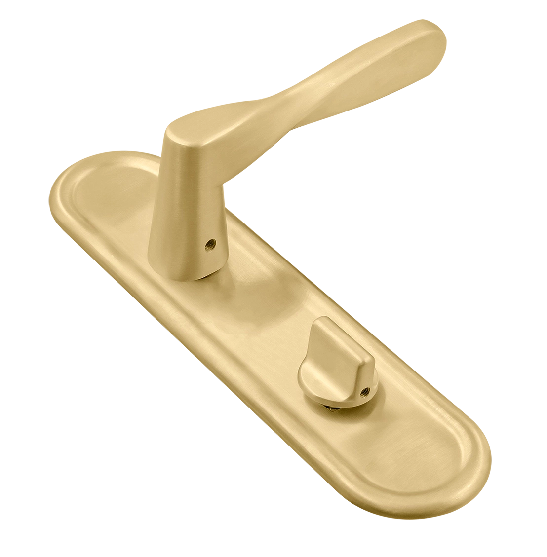 Ручка дверная THE OLYMPICS PLR WC AH на планке под сантехническую завертку, цвет Осенний мёд/Autumn Honey фото купить Курск