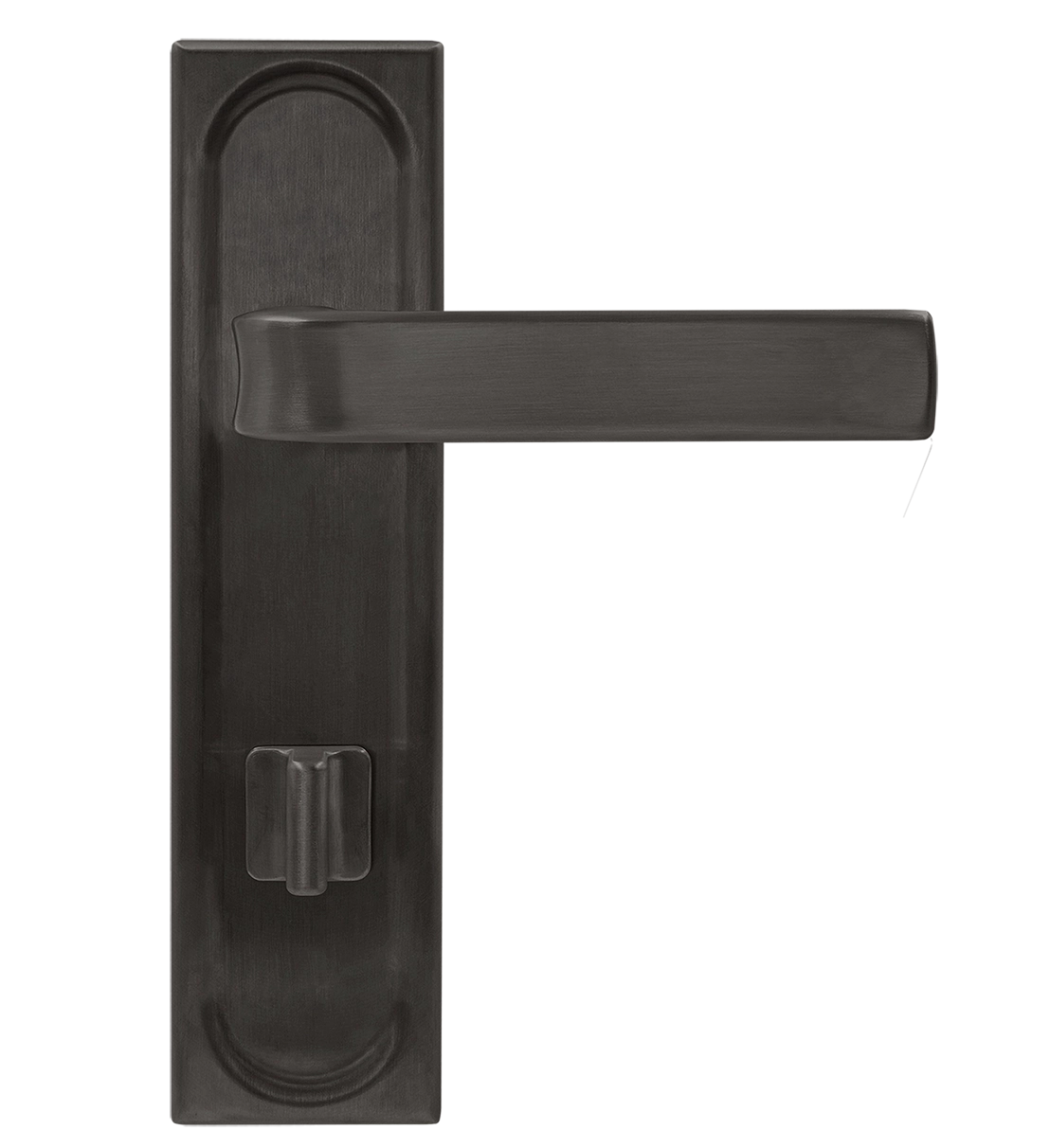 Ручка дверная THE BUS STATION PLS WC SST на планке под сантехническую завертку, цвет Летняя гроза/Summer Storm фото купить в Курске