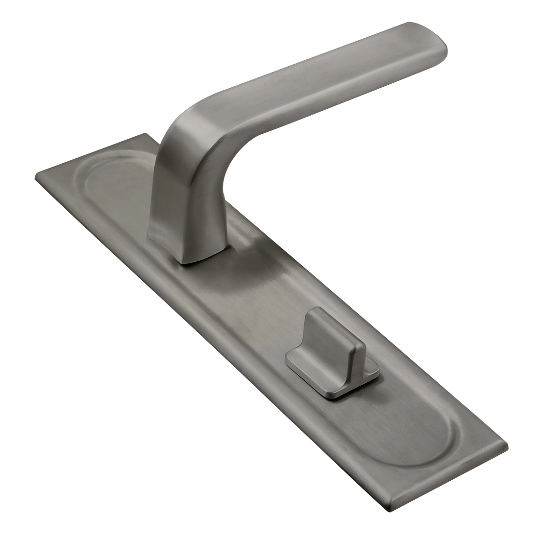 Ручка дверная THE BUS STATION PLS WC WF на планке под сантехническую завертку, цвет Зимняя стужа/Winter Frost фото купить Курск