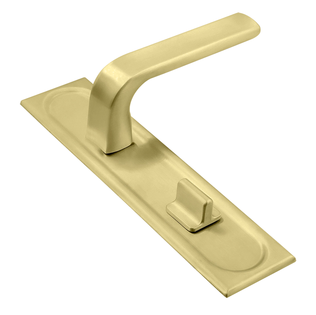 Ручка дверная THE BUS STATION PLS WC AH на планке под сантехническую завертку, цвет Осенний мёд/Autumn Honey фото купить Курск