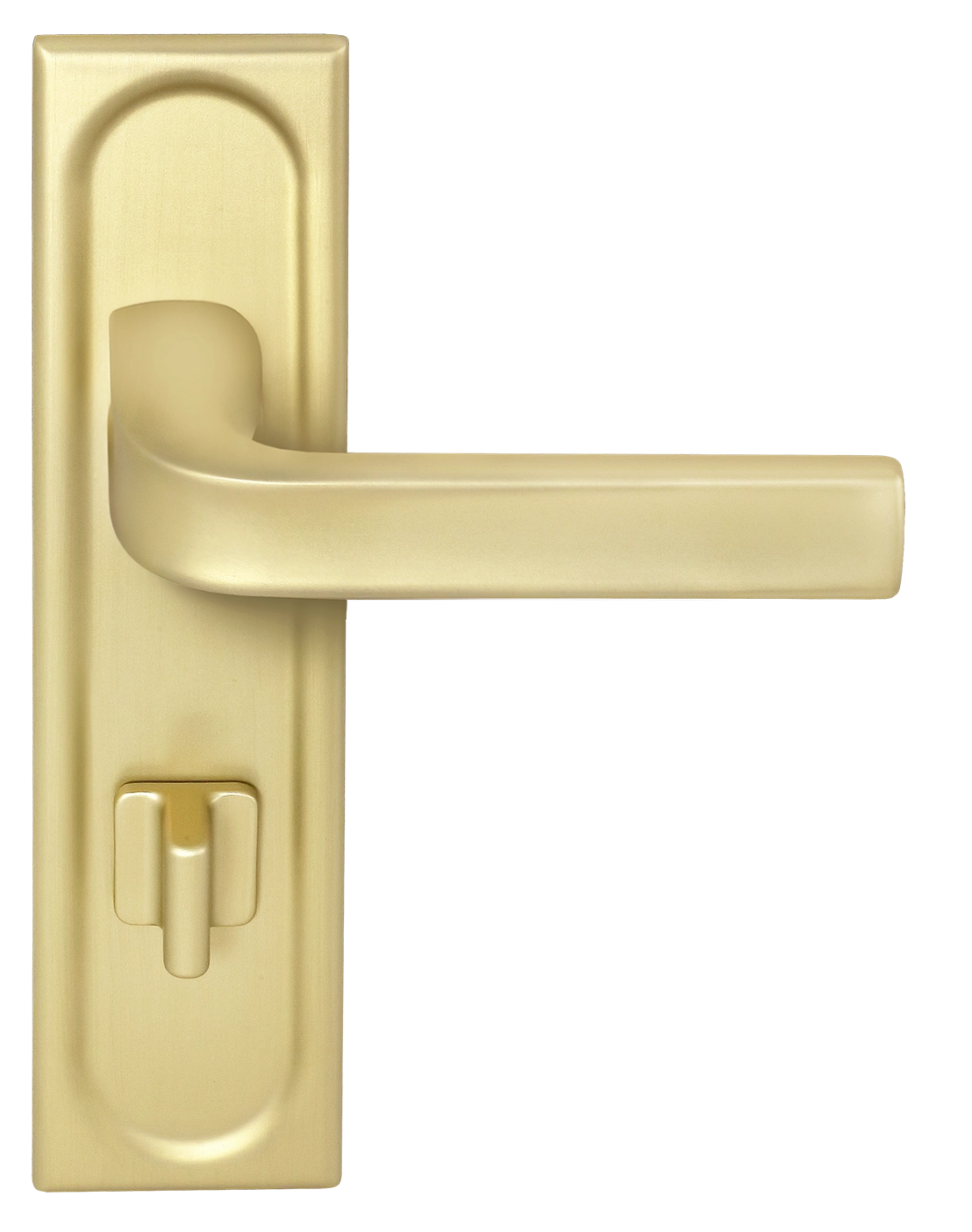 Ручка дверная THE BUS STATION PLS WC AH на планке под сантехническую завертку, цвет Осенний мёд/Autumn Honey фото фурнитура Курск