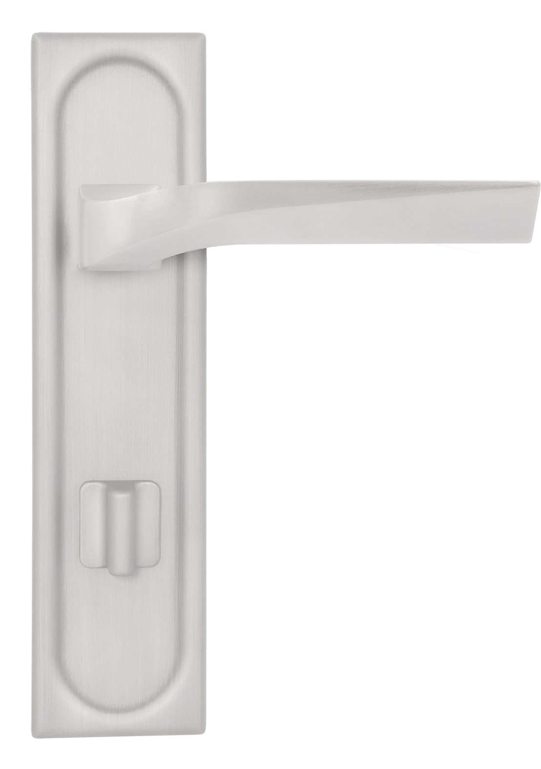 Ручка дверная WD CONCERT HALL PLS WC SSW на планке под сантехническую завертку, цвет Стокгольмский снегопад/Stockholm Snowfall фото купить в Курске