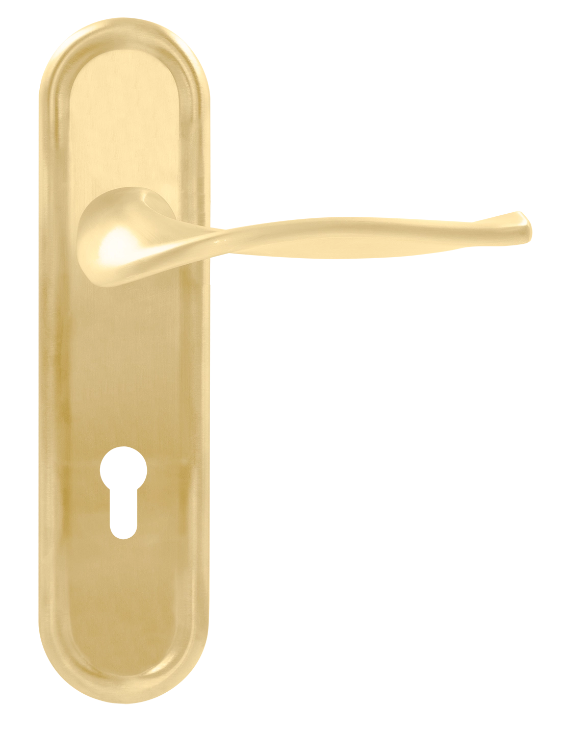 Ручка дверная SKYSCRAPER PLR KH AH на планке под ключевой цилиндр, цвет Осенний мёд/Autumn Honey фото купить Курск