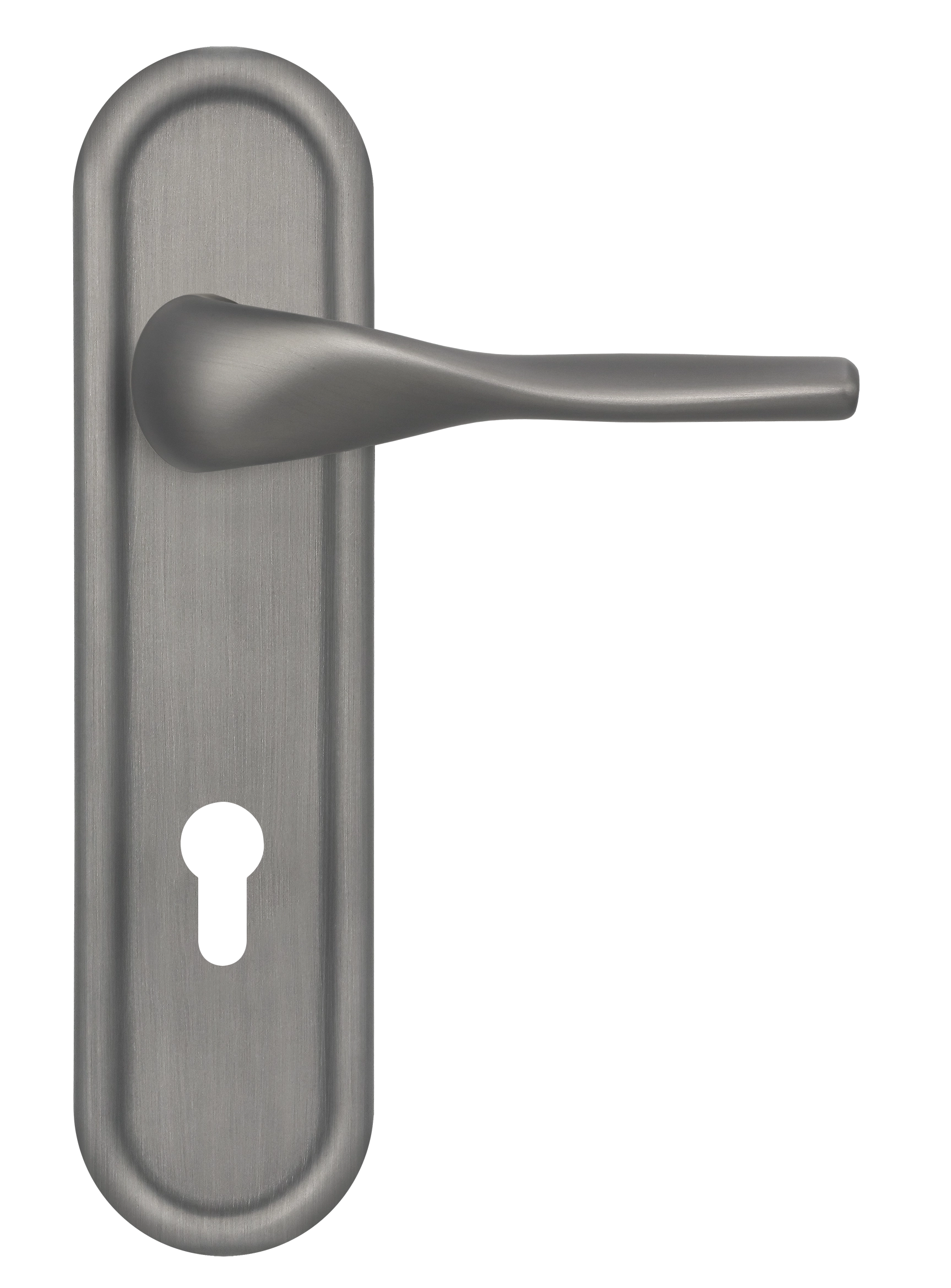 Ручка дверная LVB PLR KH WF на планке под ключевой цилиндр, цвет Зимняя стужа/Winter Frost фото купить Курск