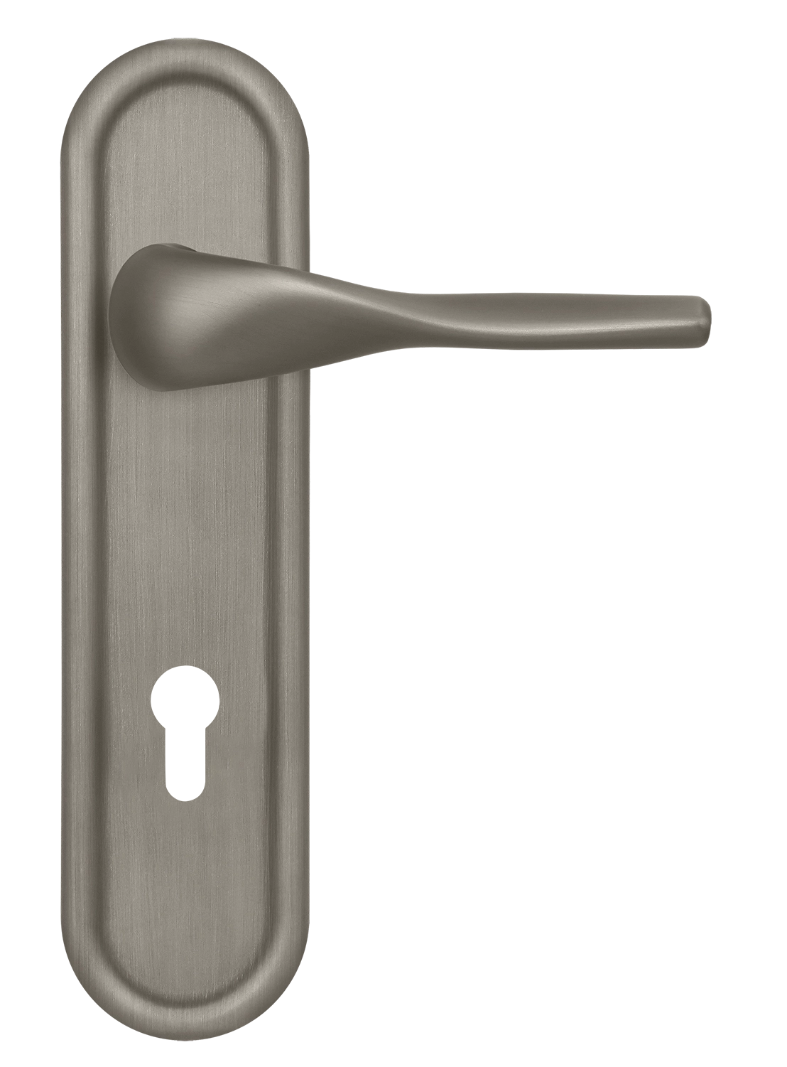 Ручка дверная LVB PLR KH SMI на планке под ключевой цилиндр, цвет Весенняя дымка/Spring Mist фото купить Курск