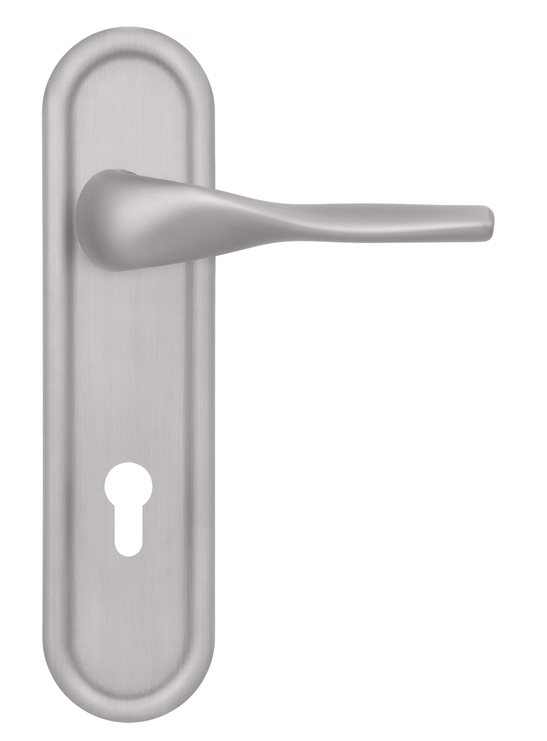 Ручка дверная LVB PLR KH SSW на планке под ключевой цилиндр, цвет Стокгольмский снегопад/Stockholm Snowfall фото купить Курск