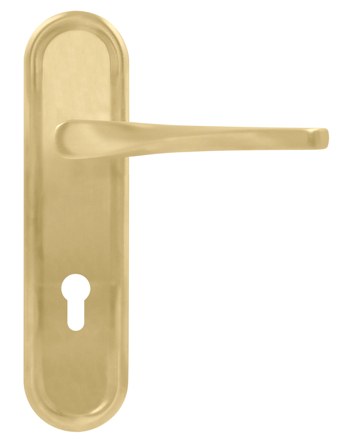 Ручка дверная THE OLYMPICS PLR KH AH на планке под ключевой цилиндр, цвет Осенний мёд/Autumn Honey фото купить Курск