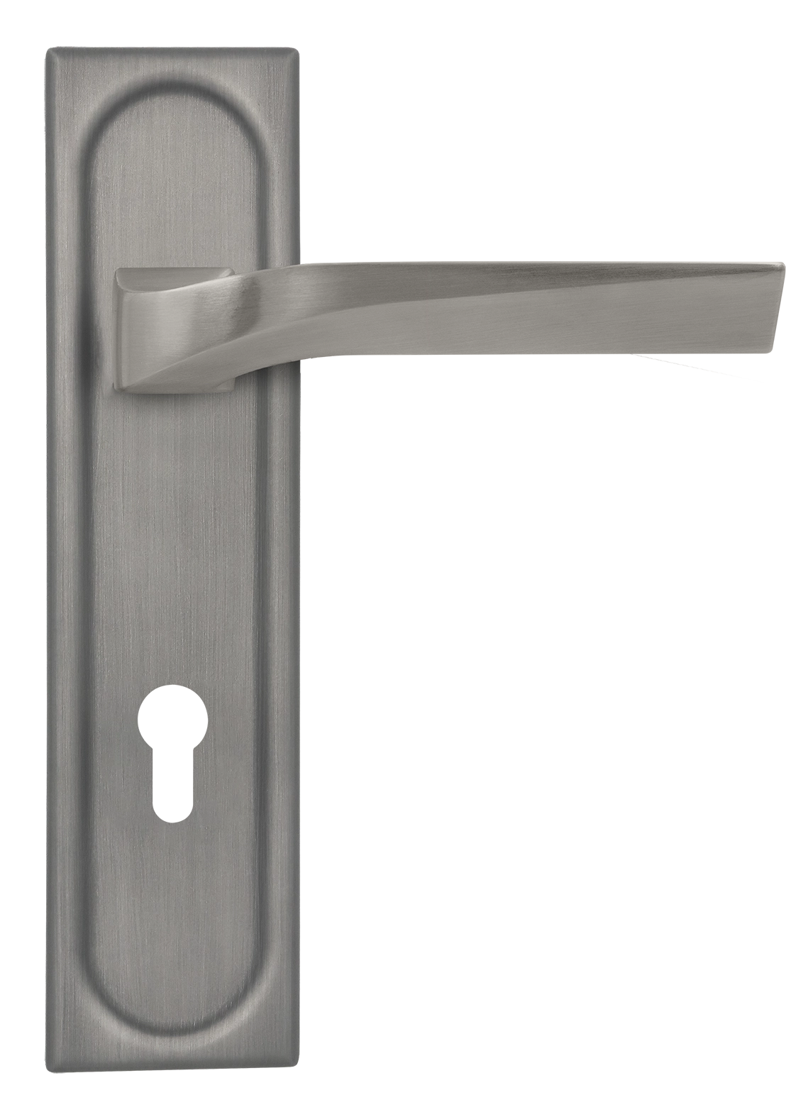 Ручка дверная WD CONCERT HALL PLS KH WF на планке под ключевой цилиндр, цвет Зимняя стужа/Winter Frost фото купить Курск