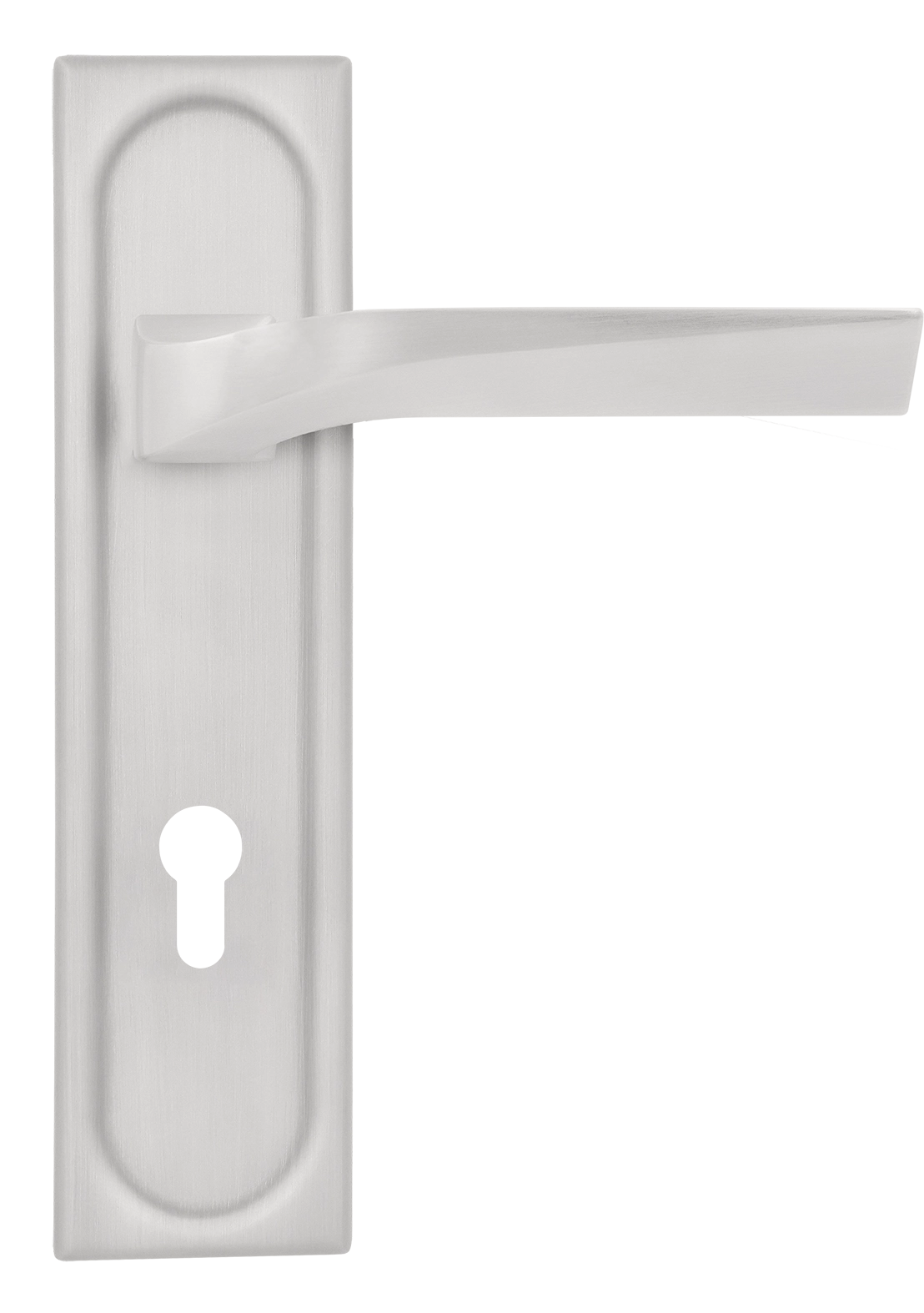 Ручка дверная WD CONCERT HALL PLS KH SSW на планке под ключевой цилиндр, цвет Стокгольмский снегопад/Stockholm Snowfall фото купить Курск