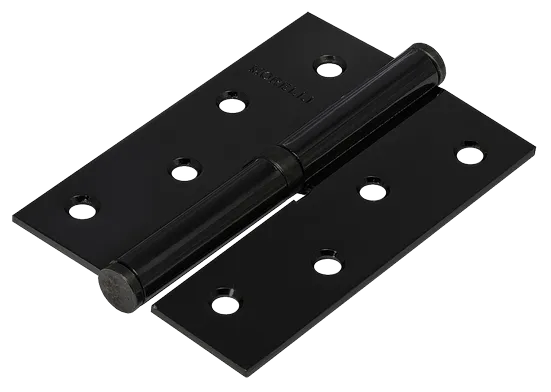 Петля карточная разъемная MSND 100X70X2.5 BL L с подшипником стальная левая, врезная цвет черный фото купить Курск