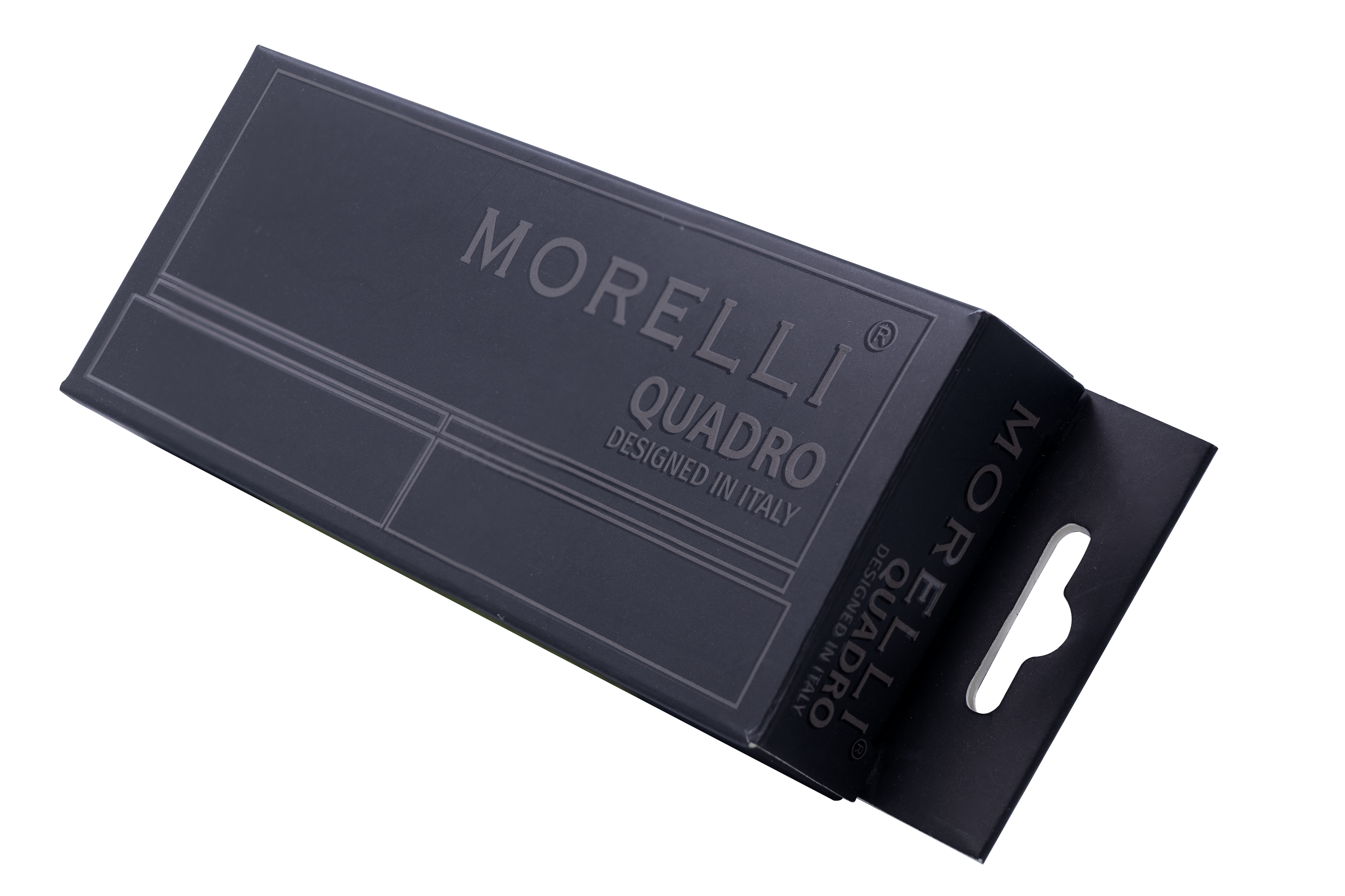 Петля алюминиевая QUADRO-1 BL без врезки на квадратной оси, цвет черный фото morelli Курск