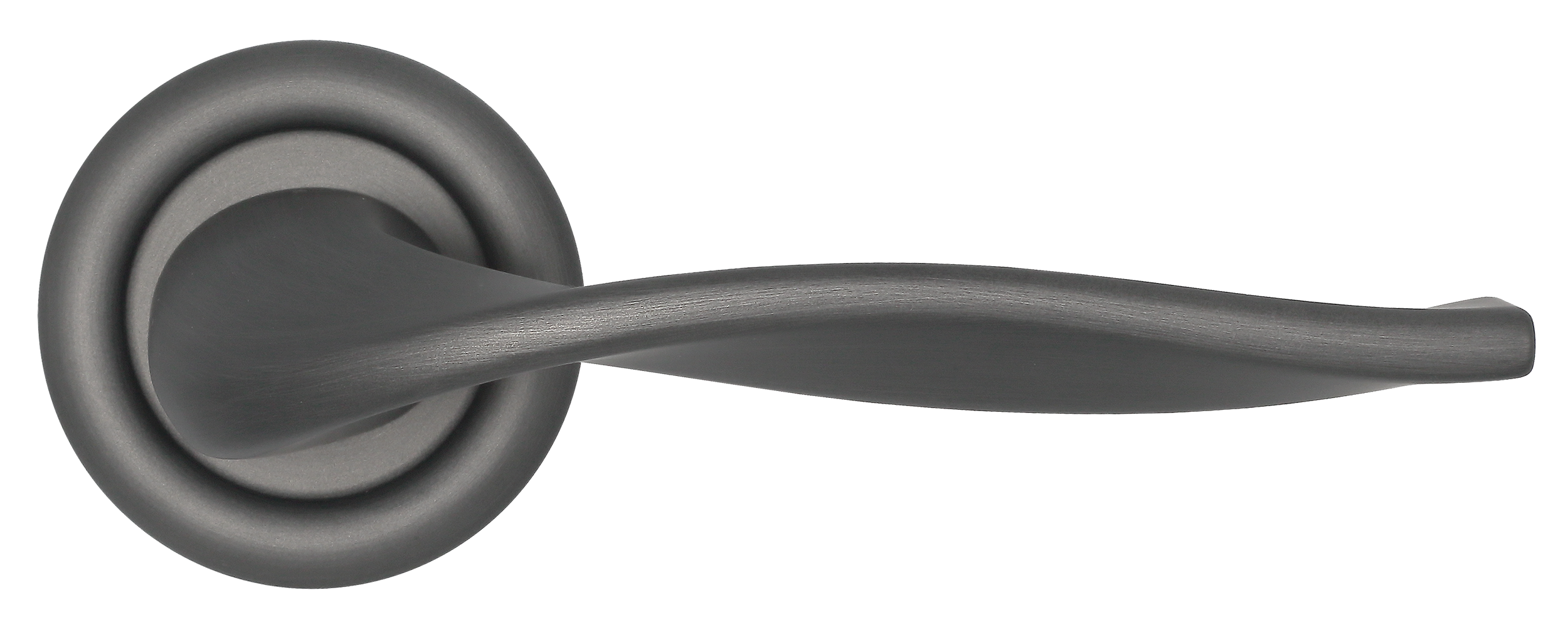 Ручка дверная SKYSCRAPER R7 SST на круглой розетке, цвет Летняя гроза/Summer Storm фото купить в Курске