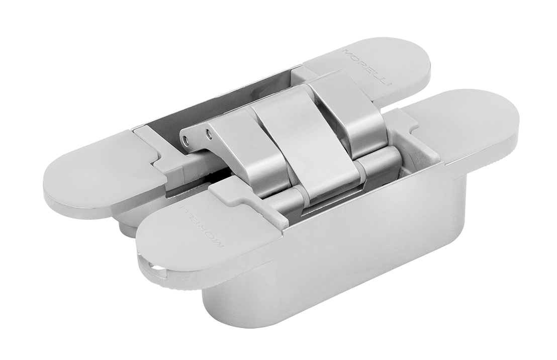 Петля скрытая HH-28 SC врезная с 3D-регулировкой вес полотна до 40 кг, цвет матовый хром фото купить Курск