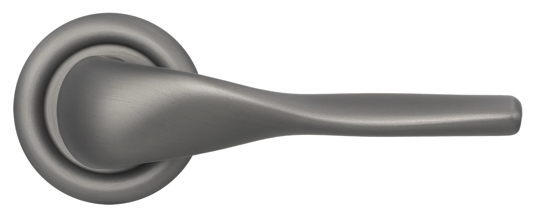 Ручка дверная LVB R7 WF на круглой розетке, цвет Зимняя стужа/Winter Frost фото купить в Курске