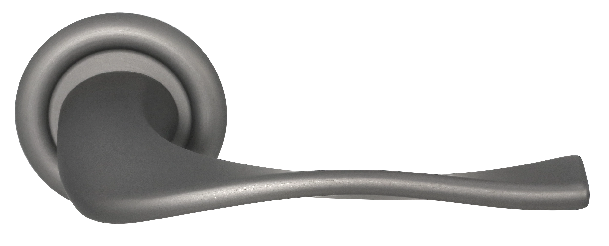 Ручка дверная SKYSCRAPER R7 WF на круглой розетке, цвет Зимняя стужа/Winter Frost фото купить Курск