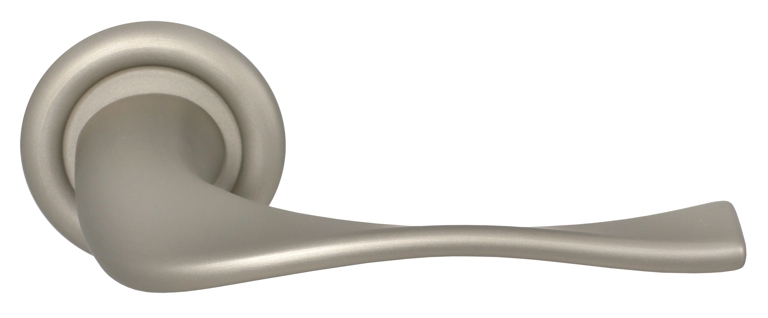 Ручка дверная SKYSCRAPER R7 SMI на круглой розетке, цвет Весенняя дымка/Spring Mist фото купить Курск