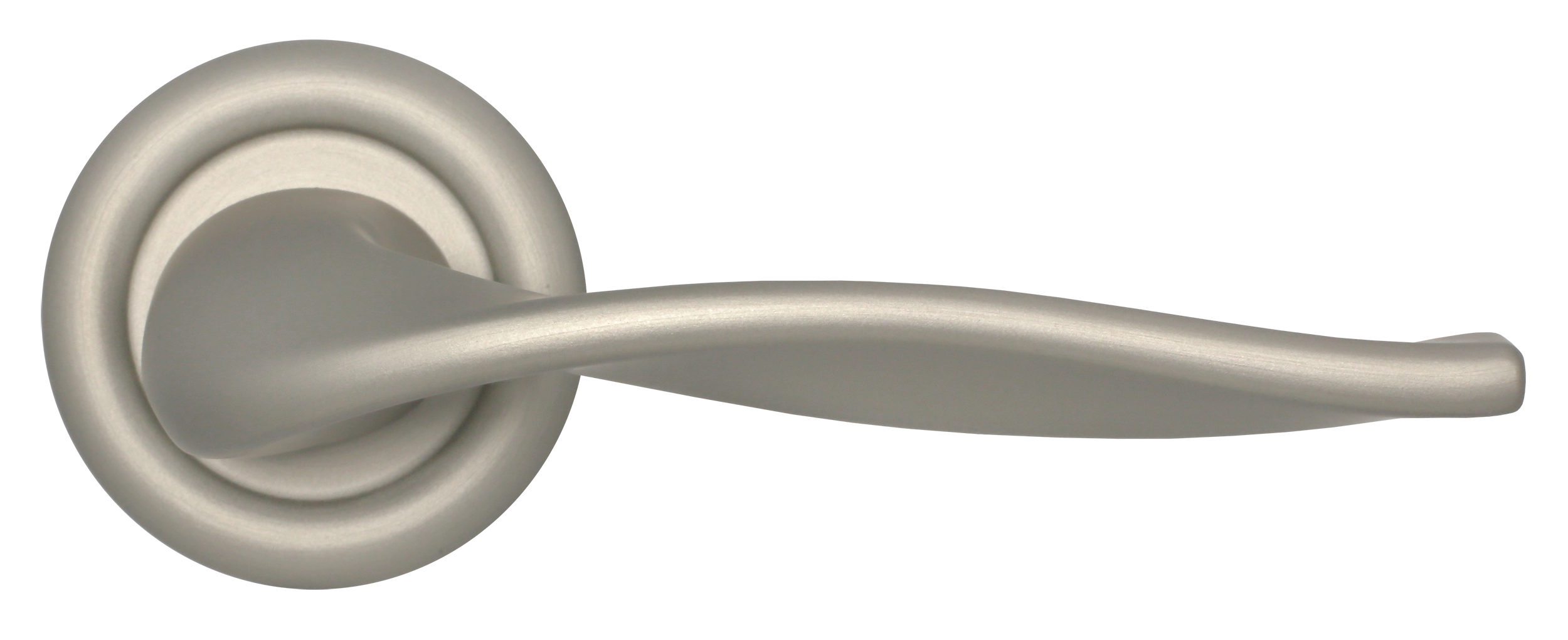 Ручка дверная SKYSCRAPER R7 SMI на круглой розетке, цвет Весенняя дымка/Spring Mist фото купить в Курске