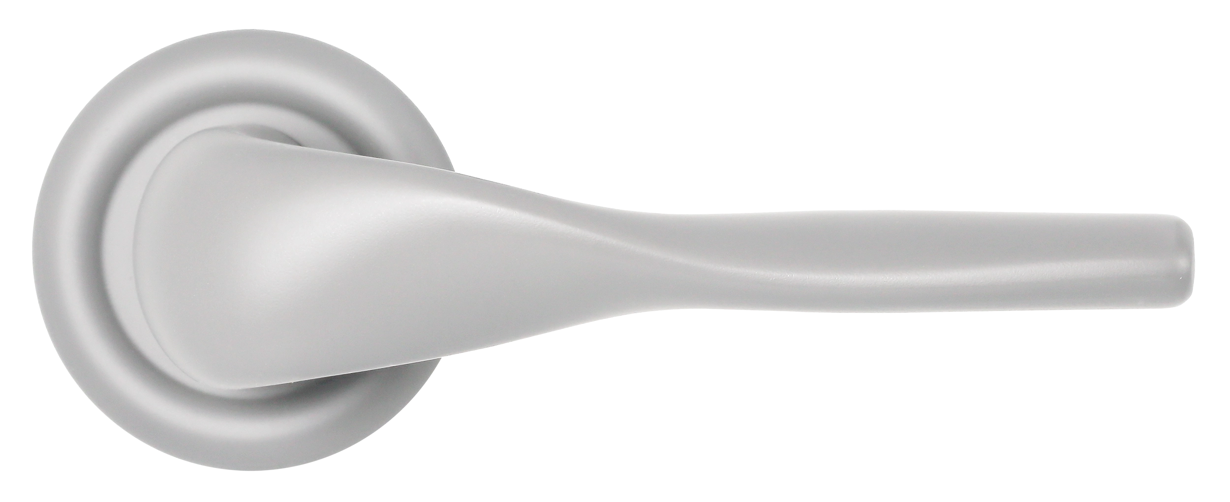 Ручка дверная LVB R7 SSW на круглой розетке, цвет Стокгольмский снегопад/Stockholm Snowfall фото купить в Курске