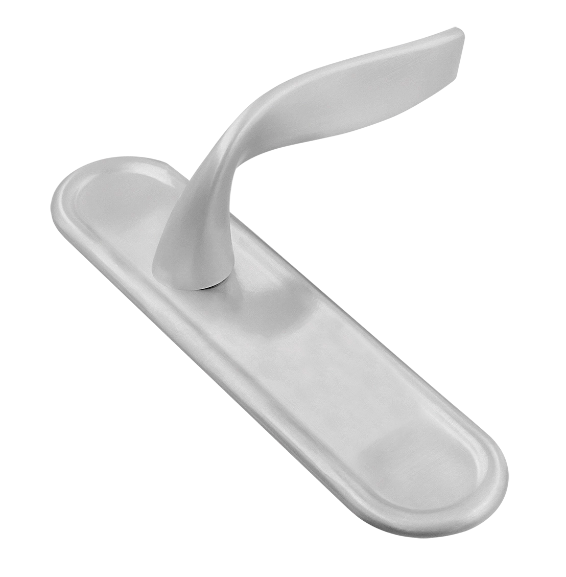 Ручка дверная SKYSCRAPER PLR SSW на планке, цвет Стокгольмский снегопад/Stockholm Snowfall фото купить Курск