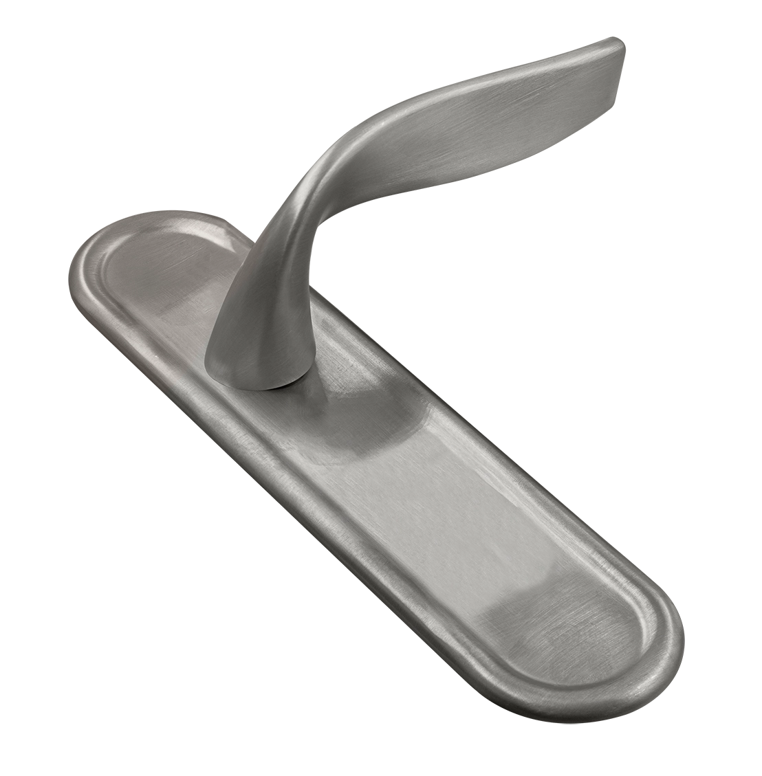 Ручка дверная SKYSCRAPER PLR WF на планке, цвет Зимняя стужа/Winter Frost фото купить Курск