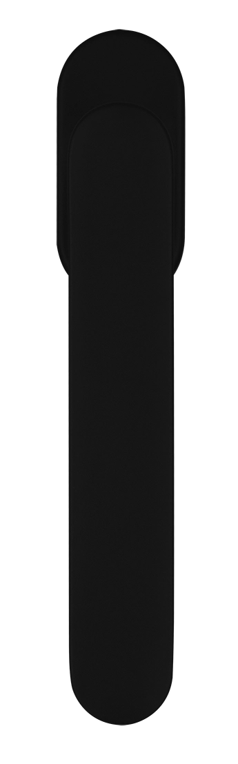 Ручка оконная LE BOAT W1 NERO-ST на прямоугольной розетке, цвет черный soft-touch, латунь фото купить в Курске