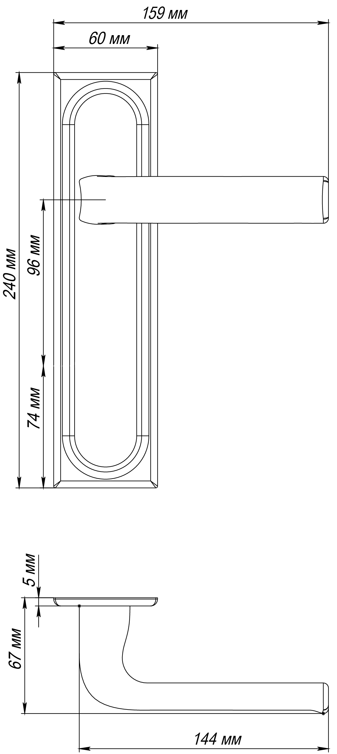 Ручка дверная THE BUS STATION PLS SSW на планке, цвет Стокгольмский снегопад/Stockholm Snowfall фото фурнитура Курск