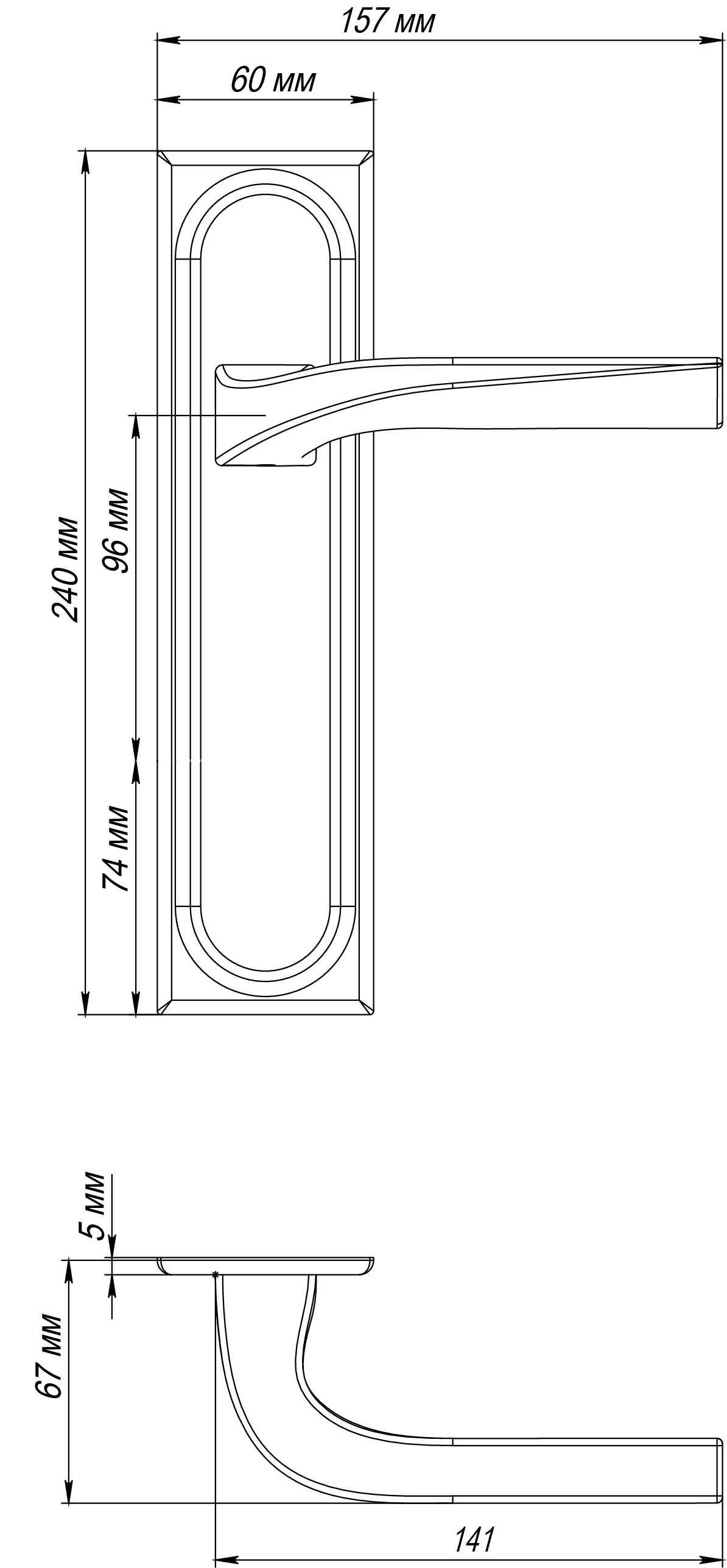 Ручка дверная WD CONCERT HALL PLS WF на планке, цвет Зимняя стужа/Winter Frost фото фурнитура Курск