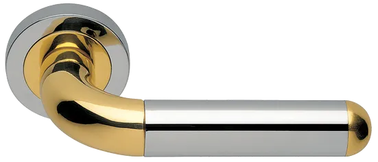 GAVANA R2 COT, ручка дверная, цвет - глянцевый хром/золото фото купить Курск
