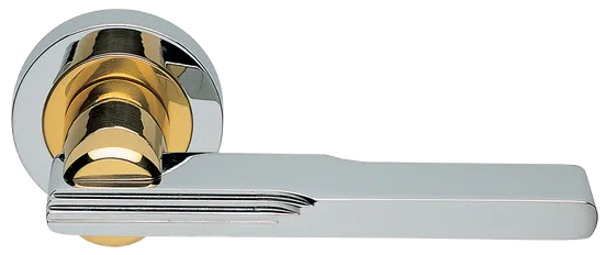 VERONICA R2 COT, ручка дверная, цвет - глянцевый хром/золото фото купить Курск