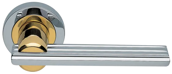 ORCHIDEA R2 COT, ручка дверная, цвет - глянцевый хром/золото фото купить Курск